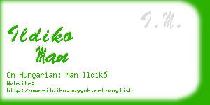 ildiko man business card